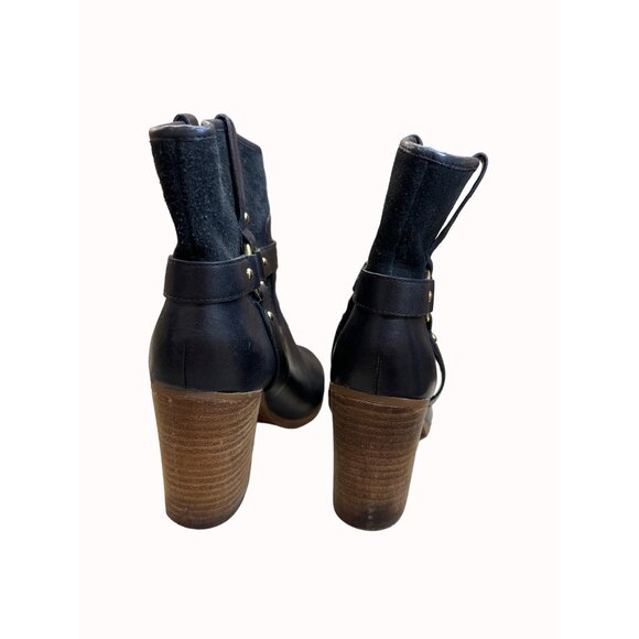 Ralph Lauren Lauren women’s black leather ankle boots 6B SKU 5421 - Picture 4 of 9